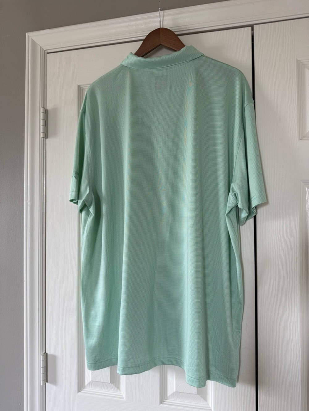 Men’s Callaway Mint Green Small Stripe Golf Polo Size XXL - Picture 5 of 11